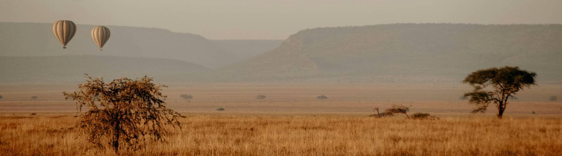 Balloon safari in Tanzania