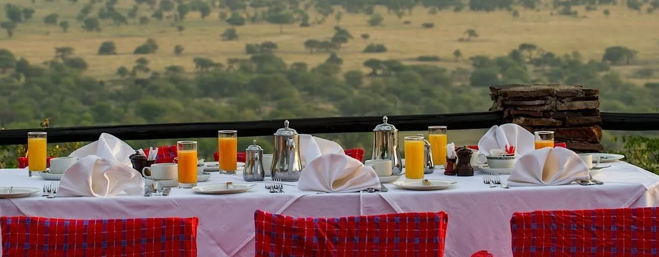 luxury safari dining Tanzania